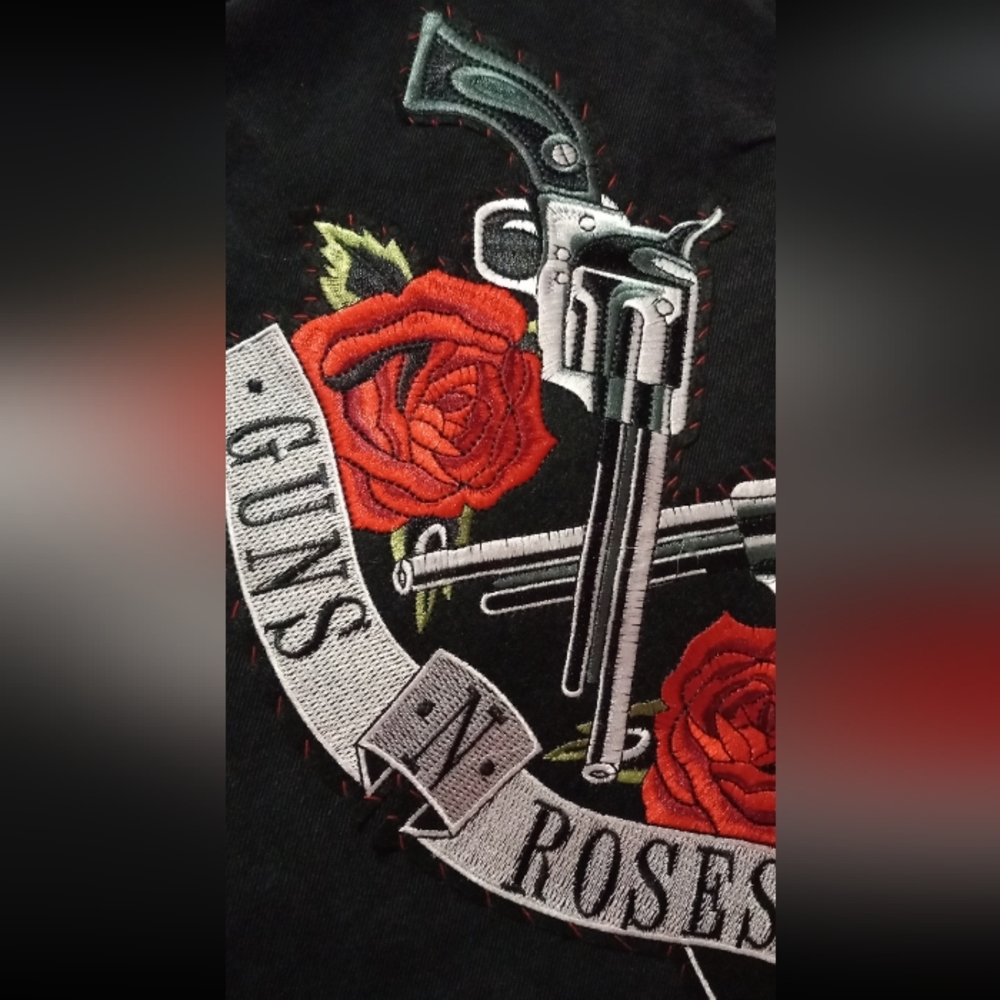 LAST 1! XXXL gorgeous huge Guns And Roses IRON ON patch! Big AF! SEE PICS! - Picture 14 of 14